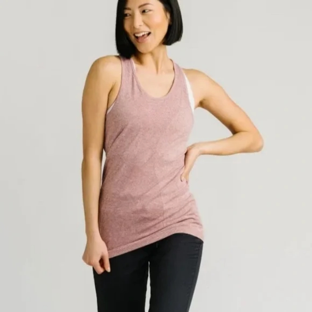 ZYIA Heathered Rose Tank Top